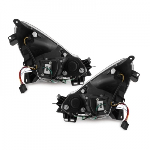 LED Tagfahrlicht-Optik-Scheinwerfer Opel Corsa D 06-11 schwarz - immagine 6