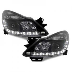 LED Tagfahrlicht-Scheinwerfer Opel Corsa D 06-11 schwarz