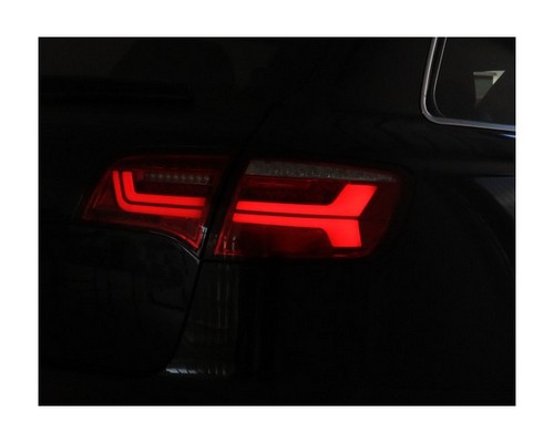 LED Rückleuchten Audi A6 4F C6 Avant / Allroad 04-11 mit dynamischem  Blinker schwarz/rauch - litec innovations