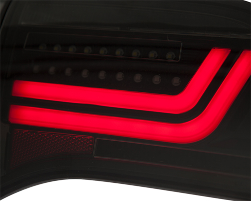 LED Rückleuchten Audi A6 4F Limousine 08-11 mit dynamischem Blinker  rot/rauch - litec innovations