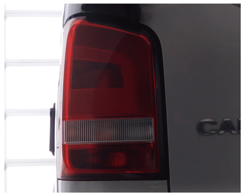 Voll LED Rückleuchten für VW T5 2003-2015 schwarz grau Laufblinker  Flügeltürer