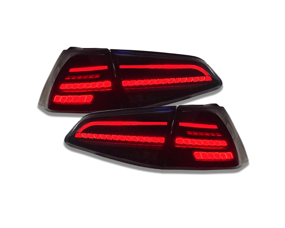 LED Rückleuchten Golf 7 2013+ dynamischer LED Blinker R-Look rot