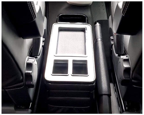 Komfort Mittelkonsole mit Staufach und USB schwarz Leder für VW Bus T5 T6  ab 03 kaufen