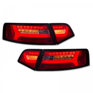LED Rückleuchten Audi A6 4F Limousine 08-11 mit dynamischem Blinker rot/rauch – Bild 3