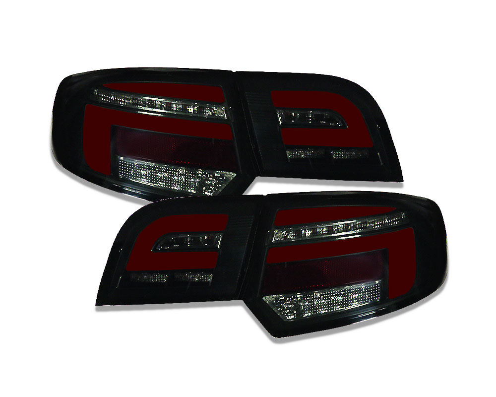 Voll LED Lightbar Design Rückleuchten für Audi A3 8P Sportback 08-12  schwarz mit dynamischem Blinker