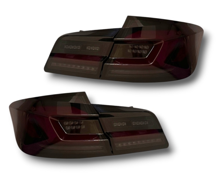 VOLL-LED Rückleuchten mit Lightbar BMW 5er F10 Limousine 09-16 schwarz/rauch mit dynamischem Blinker – Image 3