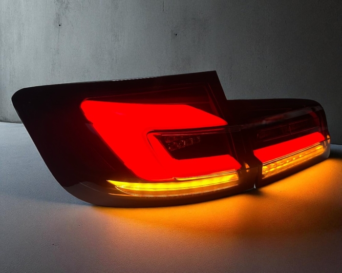 VOLL-LED Rückleuchten mit Lightbar BMW 5er F10 Limousine 09-16 schwarz/rauch mit dynamischem Blinker – Image 4