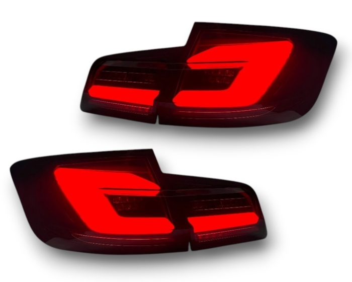 VOLL-LED Rückleuchten mit Lightbar BMW 5er F10 Limousine 09-16 schwarz/rauch mit dynamischem Blinker – Image 5