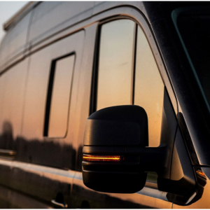 LED Spiegelblinker VW Crafter SY, SX MAN TGE ab 2016 schwarz mit dynamischem Blinker – Bild 2