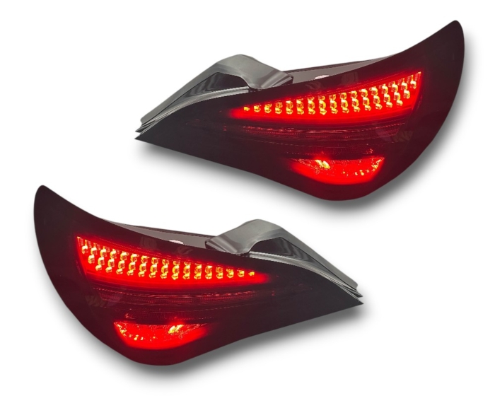 VOLL LED Rückleuchten Mercedes Benz CLA C117/X117 2013-2019 mit dynamischem Blinker für Original-LED schwarz/rauch - Image 4