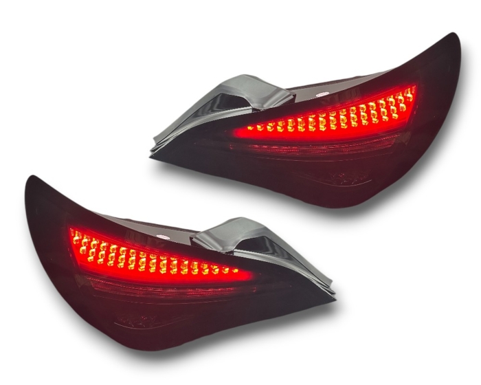 VOLL LED Rückleuchten Mercedes Benz CLA C117/X117 2013-2019 mit dynamischem Blinker für Original-LED schwarz/rauch - Image 2