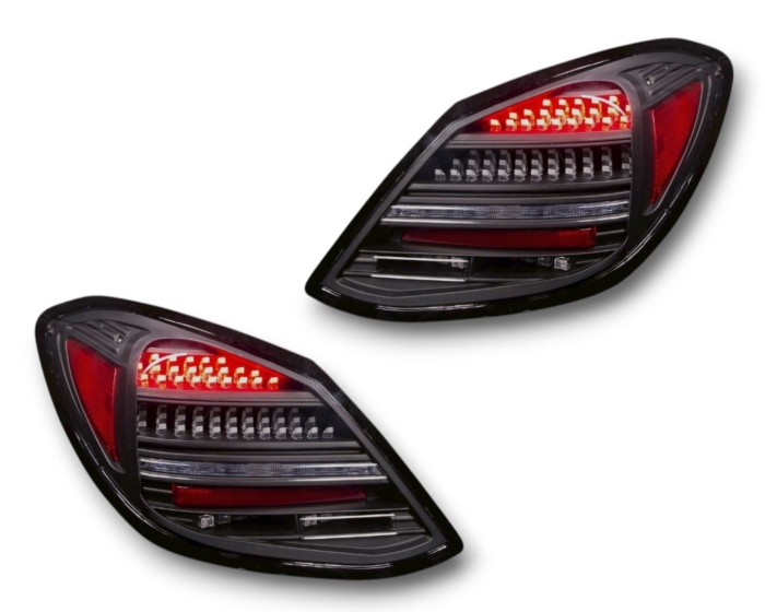VOLL LED Rückleuchten Mercedes Benz C-Klasse W205 2014-21 mit dynamischem Blinker für Original-LED schwarz/rauch - Image 5