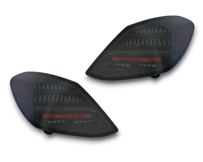 VOLL LED Rückleuchten Mercedes Benz C-Klasse W205 2014-21 mit dynamischem Blinker für Original-LED schwarz/rauch - Image 2