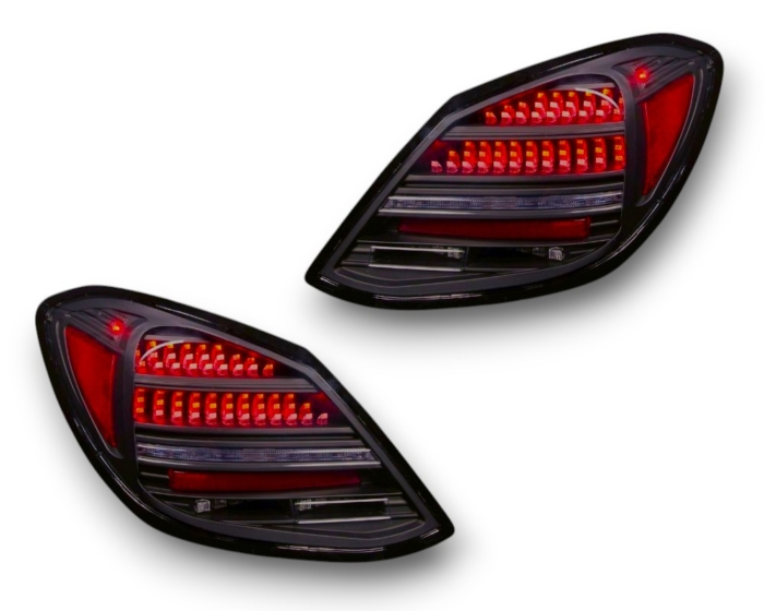 Luces traseras FULL LED Mercedes Benz Clase C W205 2014-21 con indicador dinámico para LED original negro/humo
