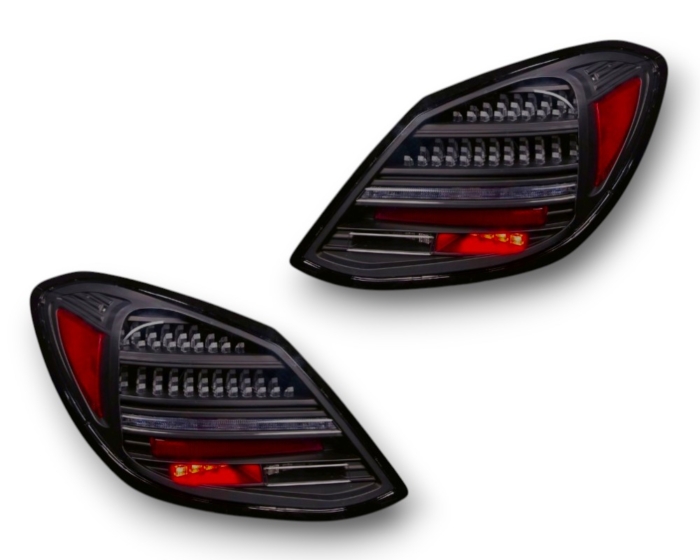 VOLL LED Rückleuchten Mercedes Benz C-Klasse W205 2014-21 mit dynamischem Blinker für Original-LED schwarz/rauch - Imagen 7