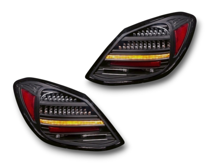 VOLL LED Rückleuchten Mercedes Benz C-Klasse W205 2014-21 mit dynamischem Blinker für Original-LED schwarz/rauch - Image 3