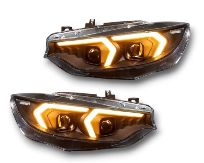 LED Tagfahrlicht Scheinwerfer BMW 4er Coupé F32 2013-2017 für Original HID/HID+AFS schwarz - Image 3