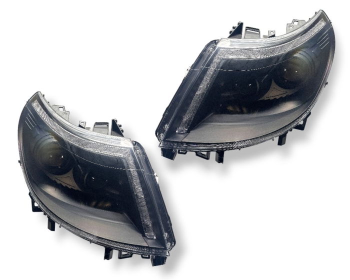 VOLL LED Tagfahrlicht Scheinwerfer für Citroën Jumper II / Fiat Ducato III / Peugeot Boxer 2006-14 schwarz - Image 3